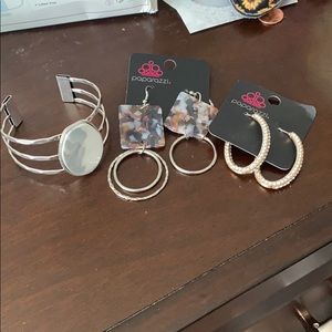 Paparazzi Earrings and Bracelet